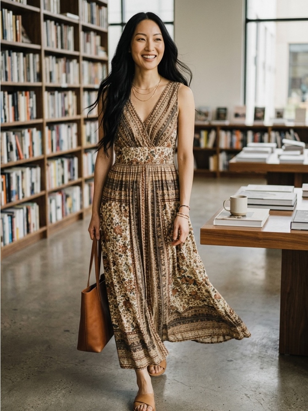 Bohemian Floral Maxi Dress